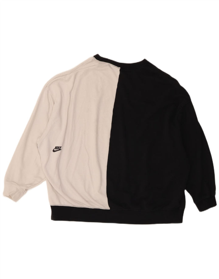 Nike Sweat-shirt graphique pour femme UK 10 Small Noir Colourblock