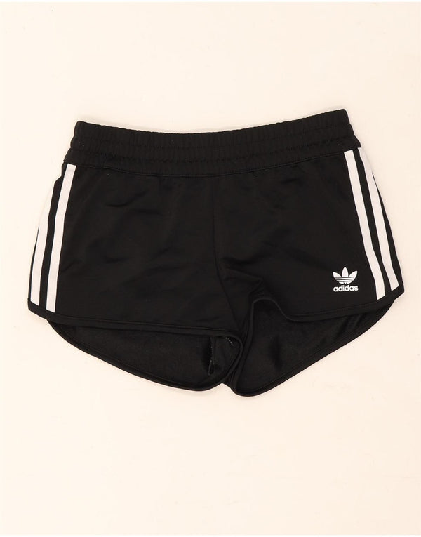 Adidas Short de sport pour femme UK 6 XS Noir Polyester