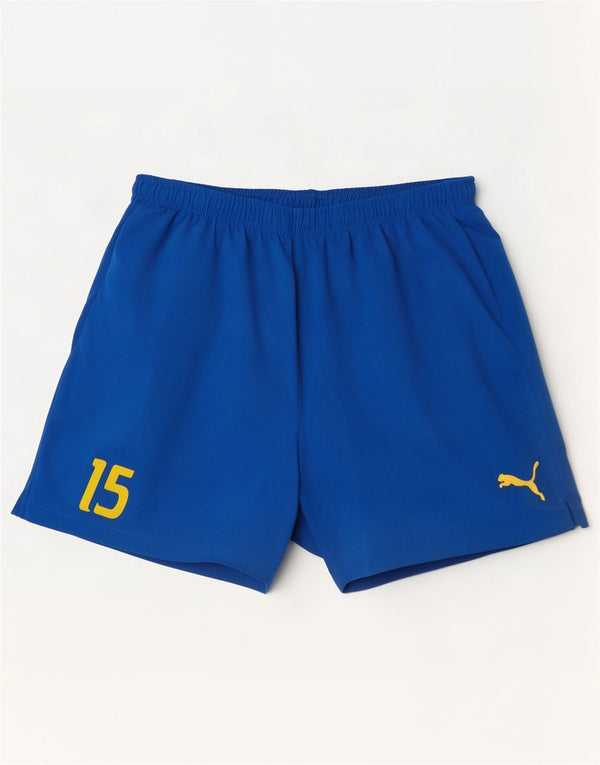 Puma Short de Sport Graphique Homme XL Bleu