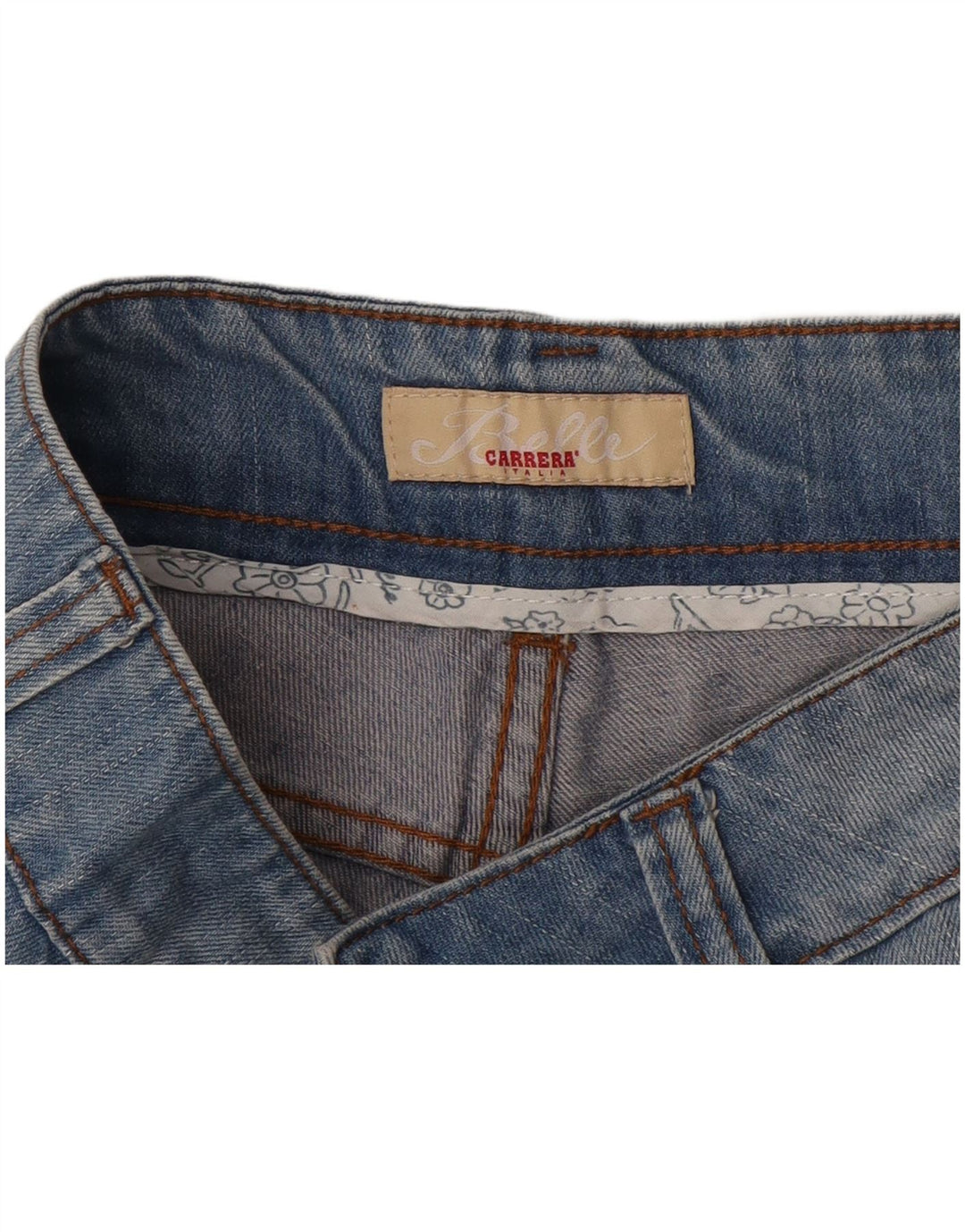 Carrera Short En Jean Déchiré W30 Femme Bleu Moyen