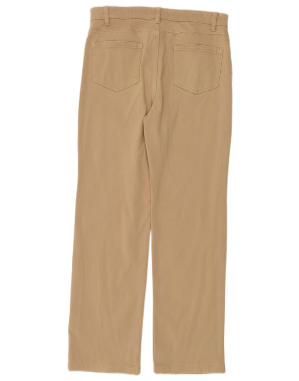 Marks & Spencer Pantalon droit décontracté pour femme UK 12 Medium W30 L28 Beige