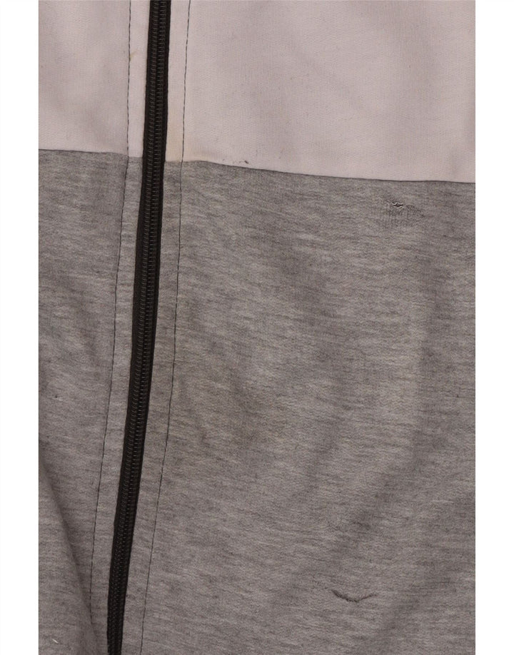 Kappa Veste de Survêtement Homme Gris Moyen Polyester Colorblock