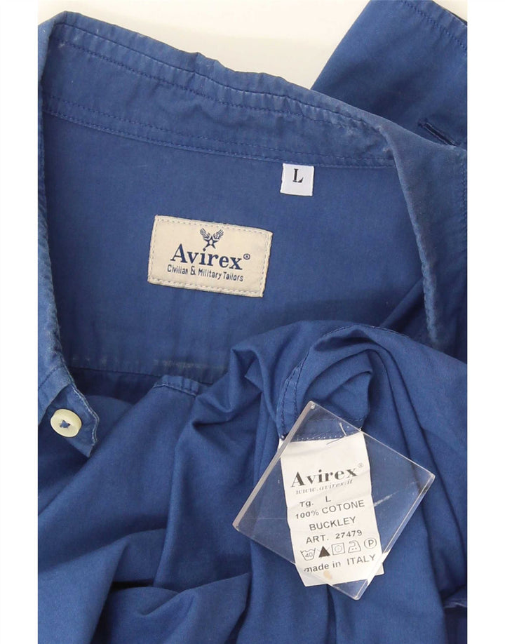 Avirex Chemise Regular Fit Homme Grand Bleu Coton