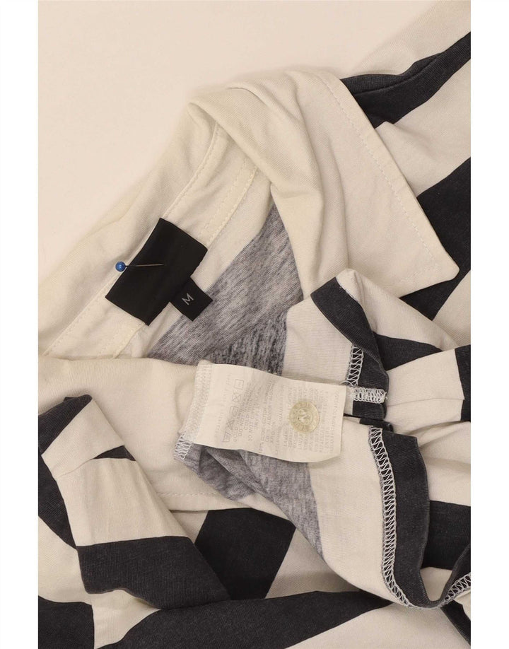 Polo Homme Trussardi Coton Rayé Blanc Moyen