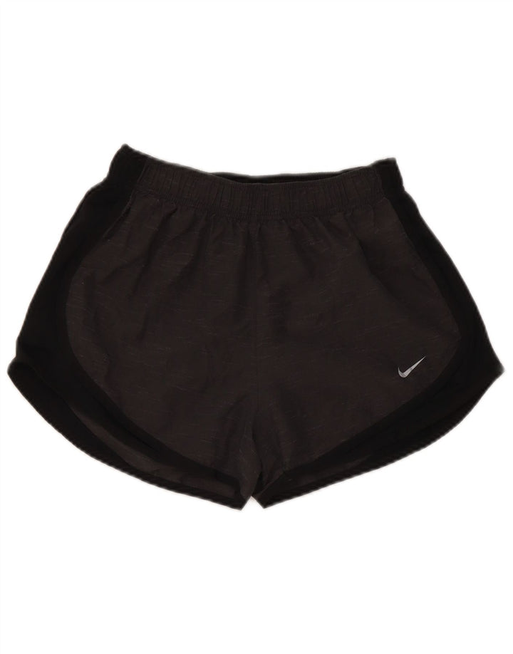 Nike Short de sport pour femme UK 8 Small Gris Colorblock Polyester