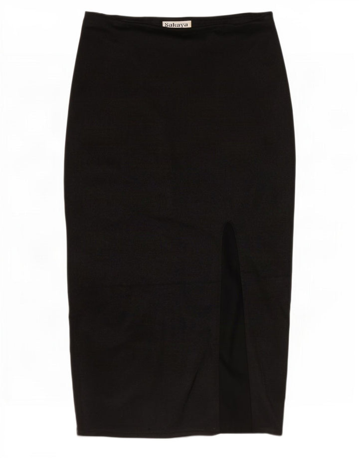 jupe crayon femme vintage W32 Grand nylon noir