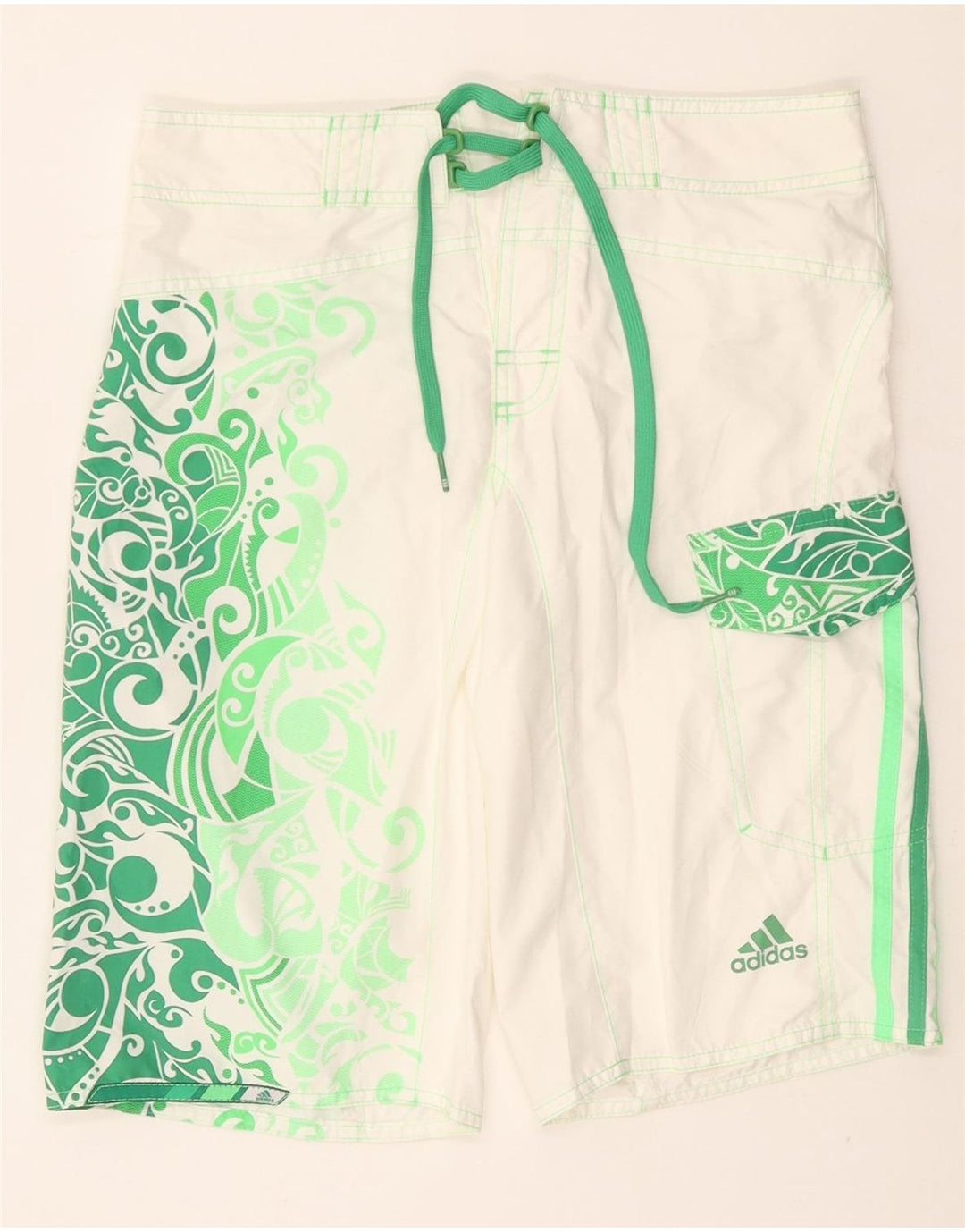 ADIDAS Short de bain homme XS blanc Paisley Polyester