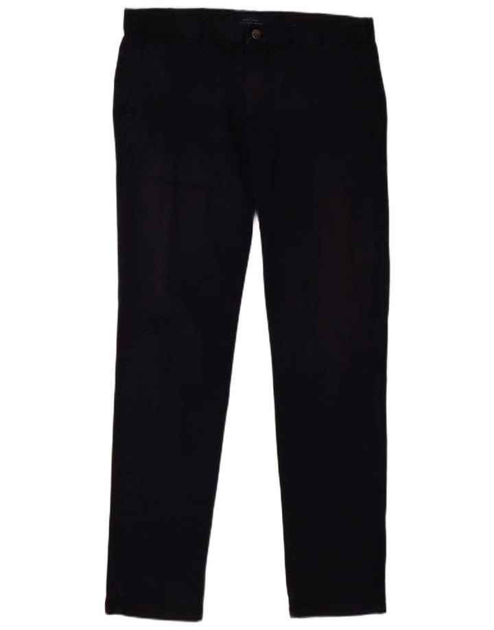 ZARA Pantalon Chino Slim Homme EU 40 Medium W31 L32 Bleu Marine