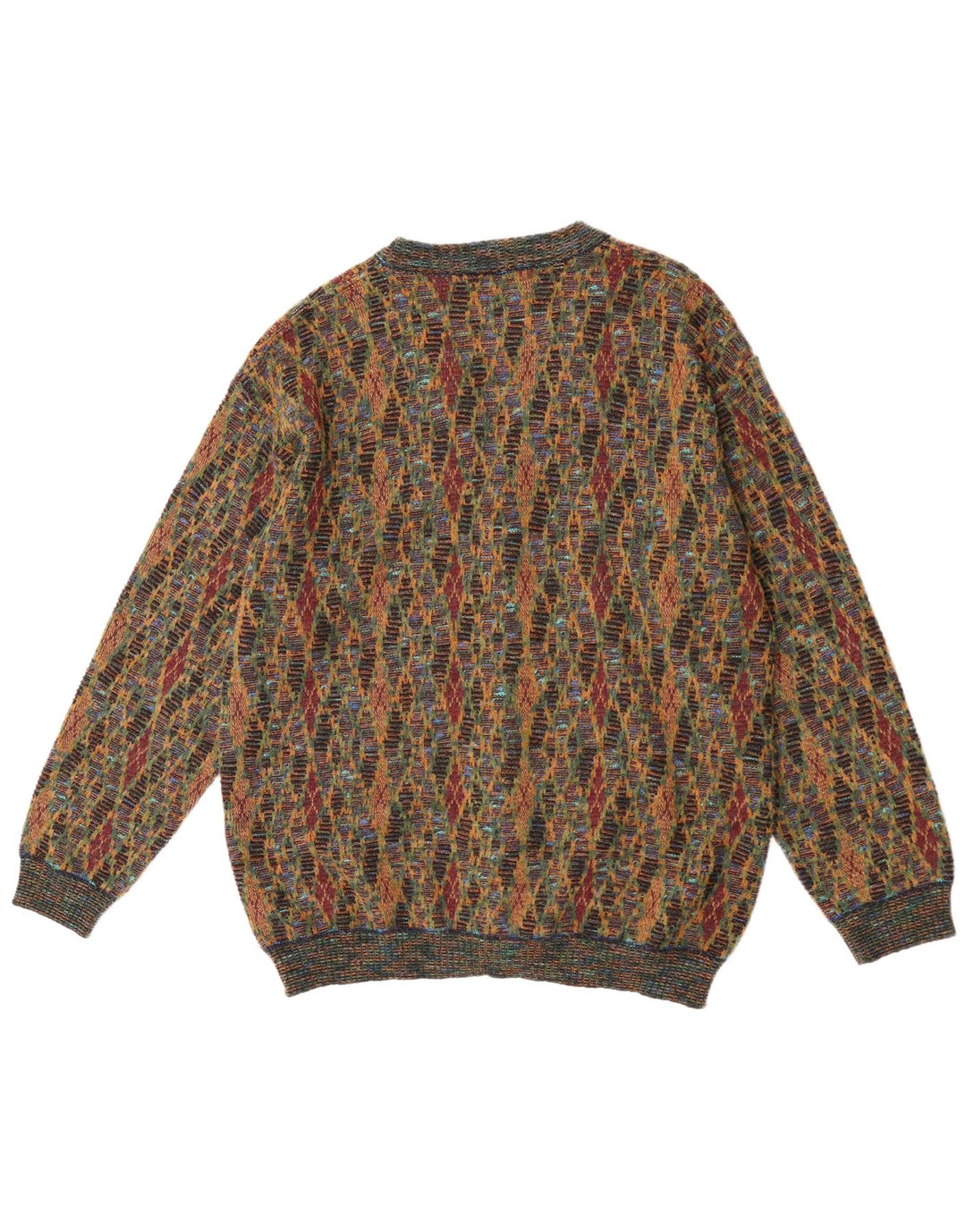 Suspence Pull Cardigan Homme Moyen Multicolore Argyle/Diamant