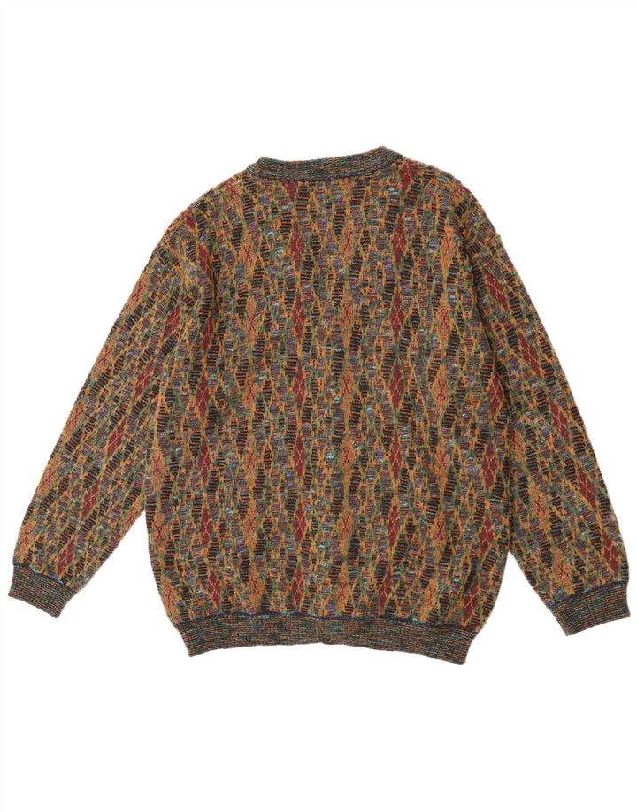 Suspence Pull Cardigan Homme Moyen Multicolore Argyle/Diamant