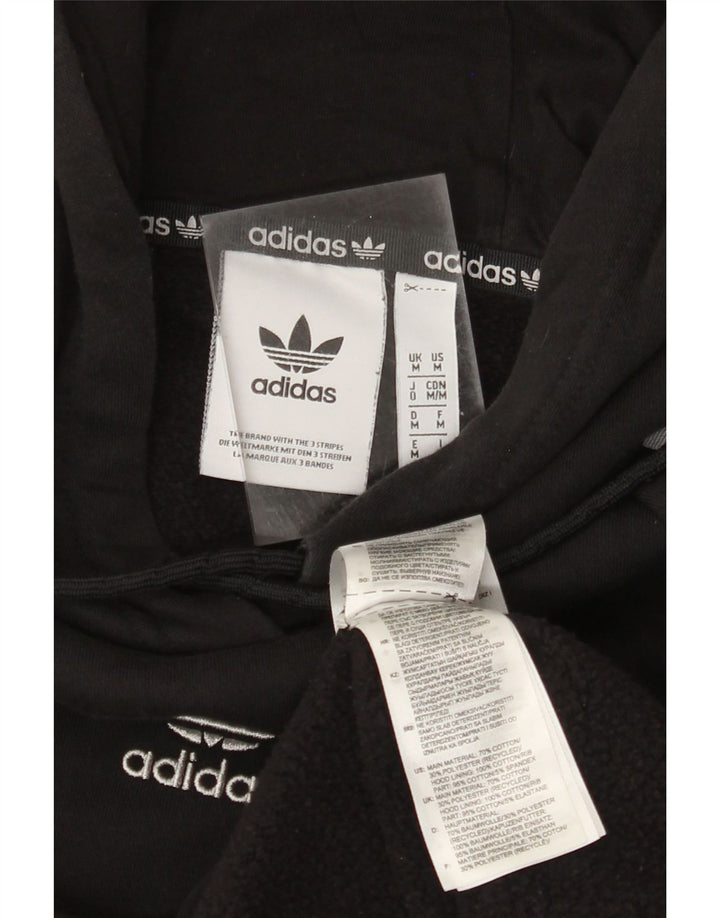 ADIDAS Pull à capuche pour homme en coton noir moyen