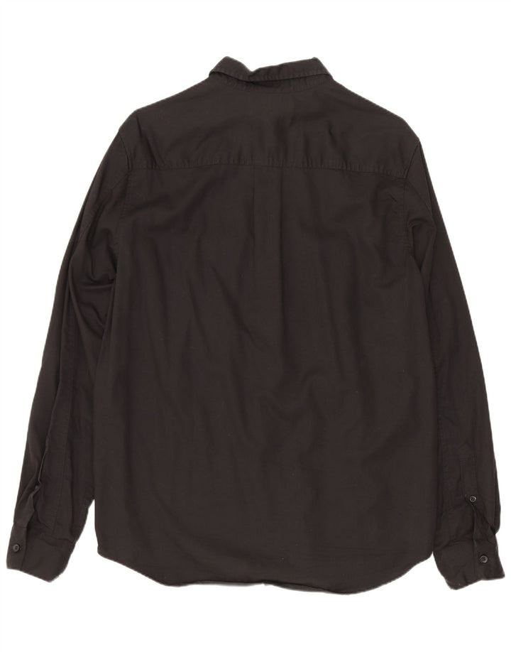 Cos Chemise Regular Fit Homme Petit Lyocell Noir