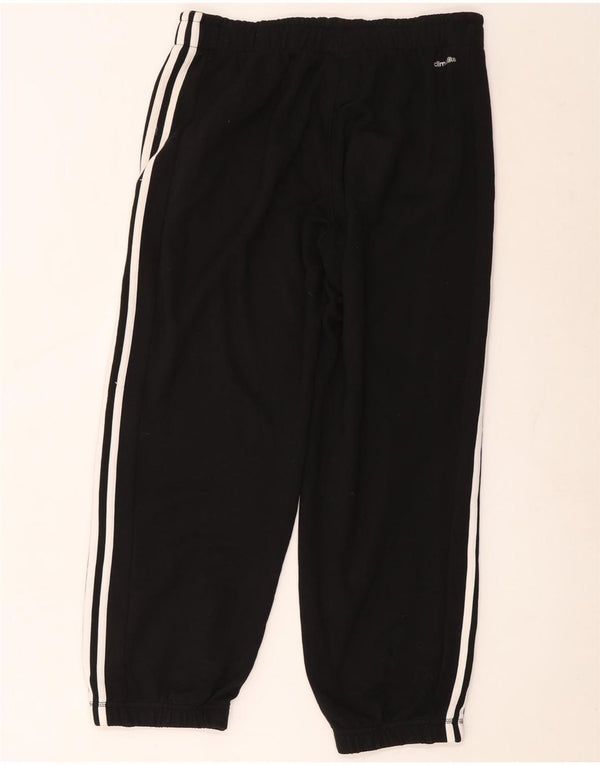 Adidas Femmes Climalite Crop Survêtement Pantalon Joggers UK 14 Moyen Noir