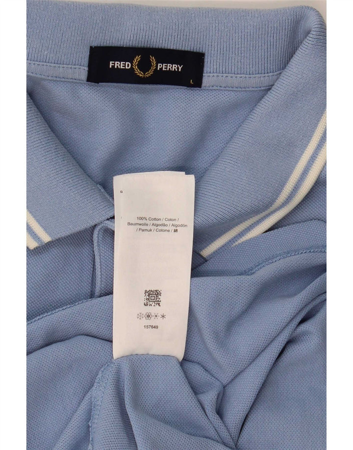 Fred Perry Polo Homme Grand Bleu Rayé Coton
