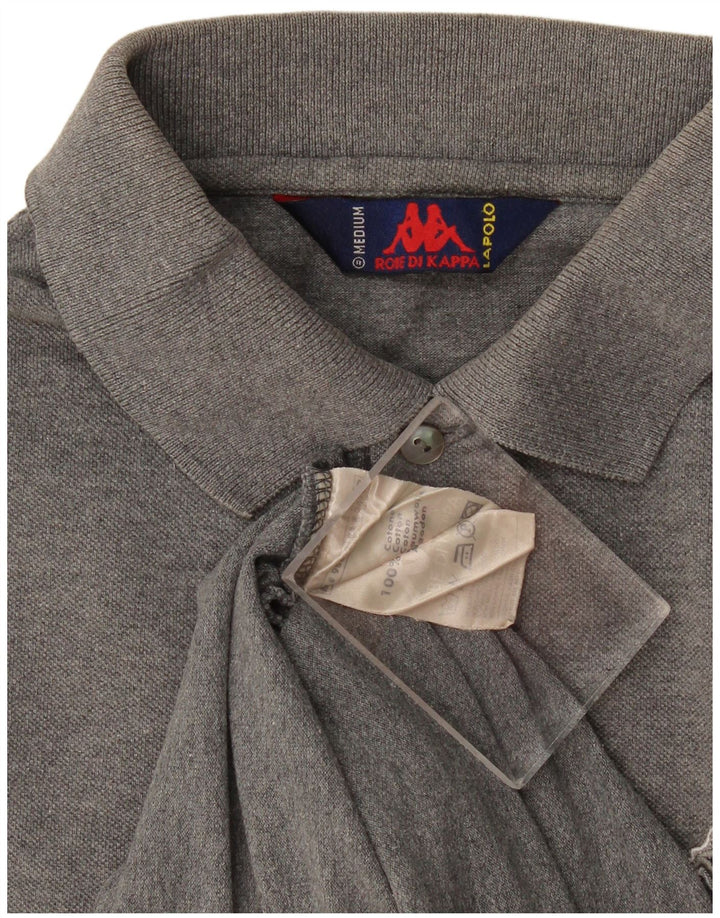 Kappa Polo Homme Gris Moyen Coton