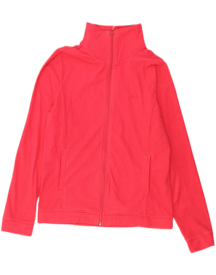 Adidas Veste polaire pour femme UK 16 Large Rouge Polyester