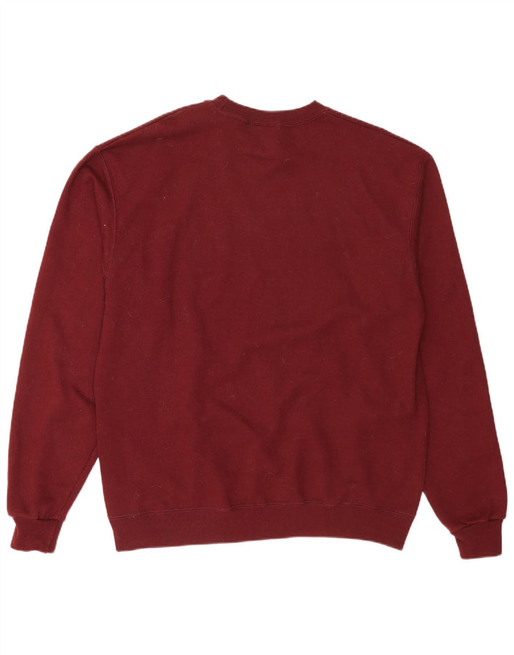 Champion Sweat-shirt pour homme en coton bordeaux Taille L