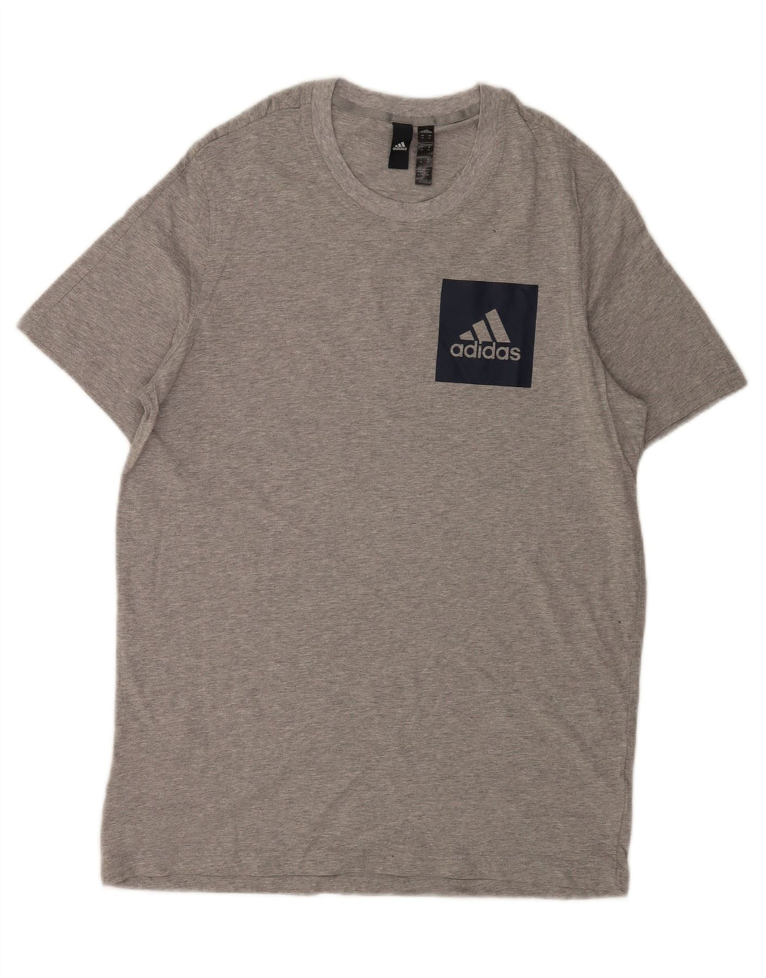 Adidas T-Shirt Homme Top XL Gris Moucheté Coton