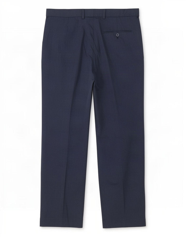 Marks & Spencer Pantalon de costume coupe classique pour homme W34 L29 Bleu marine à pois