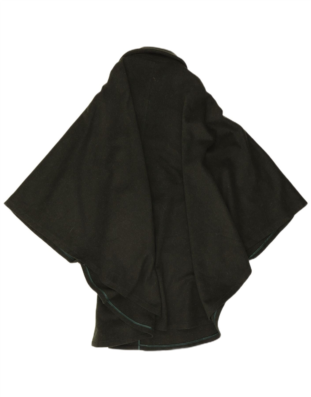 Moessmer Manteau Cape Femme Taille Unique Laine Kaki