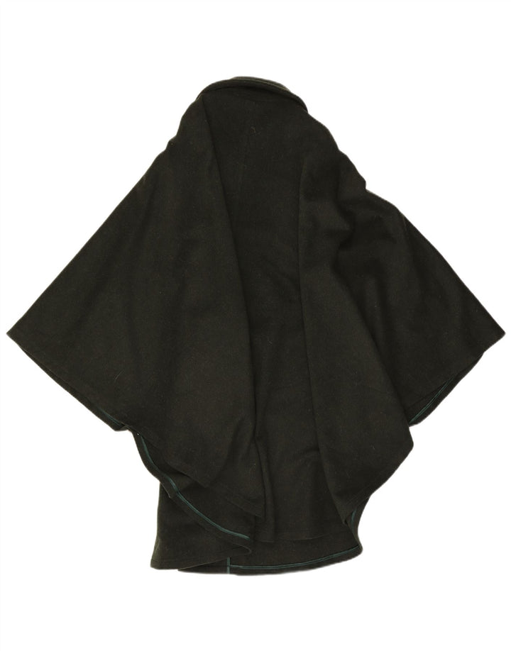 Moessmer Manteau Cape Femme Taille Unique Laine Kaki