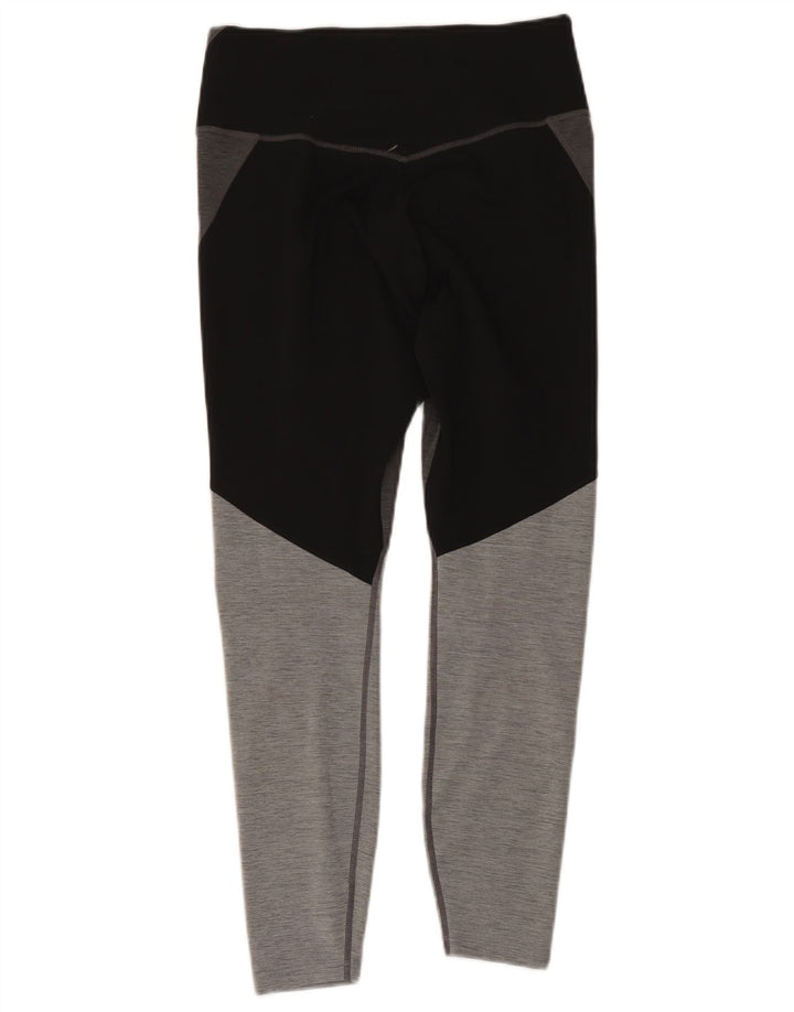 Nike Leggings Femme UK 42 Polyester Colorblock Gris Moyen