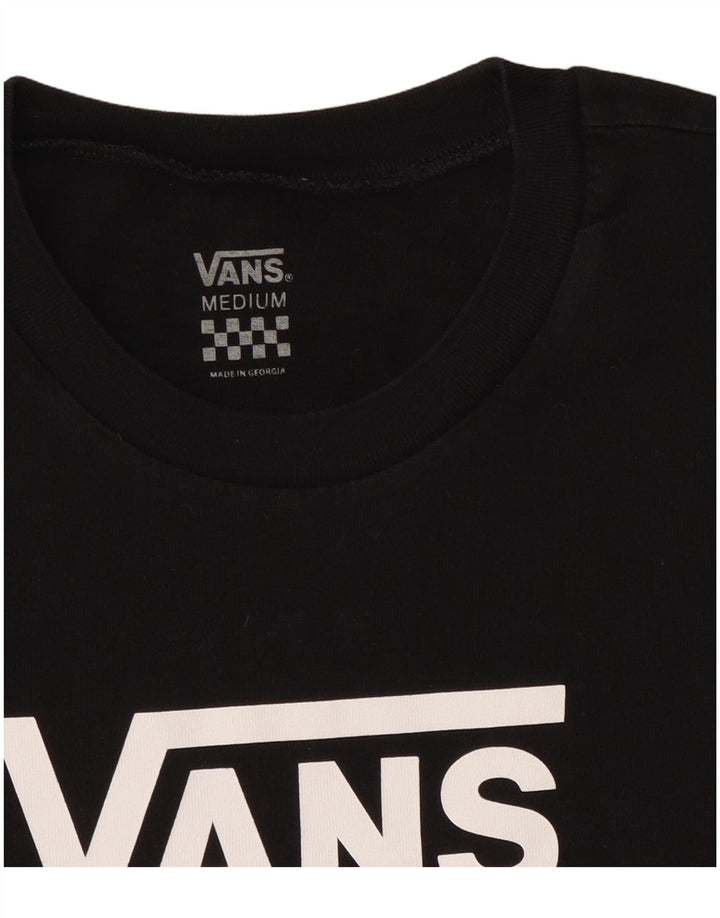 Vans T-shirt graphique pour femme UK 12 Noir moyen