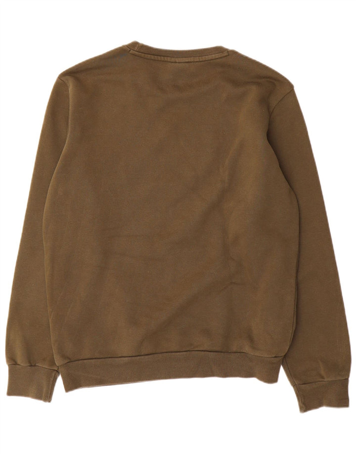 Puma Sweat-shirt graphique pour homme en coton kaki Taille S