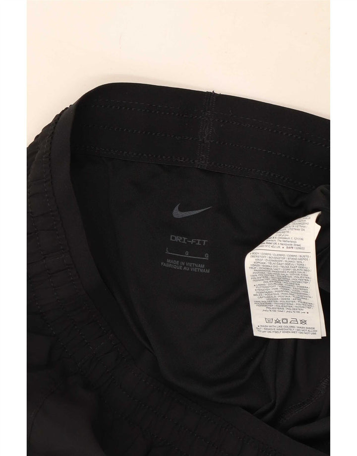 Nike Short de sport Dri Fit pour femme UK 14 Large Noir Polyester