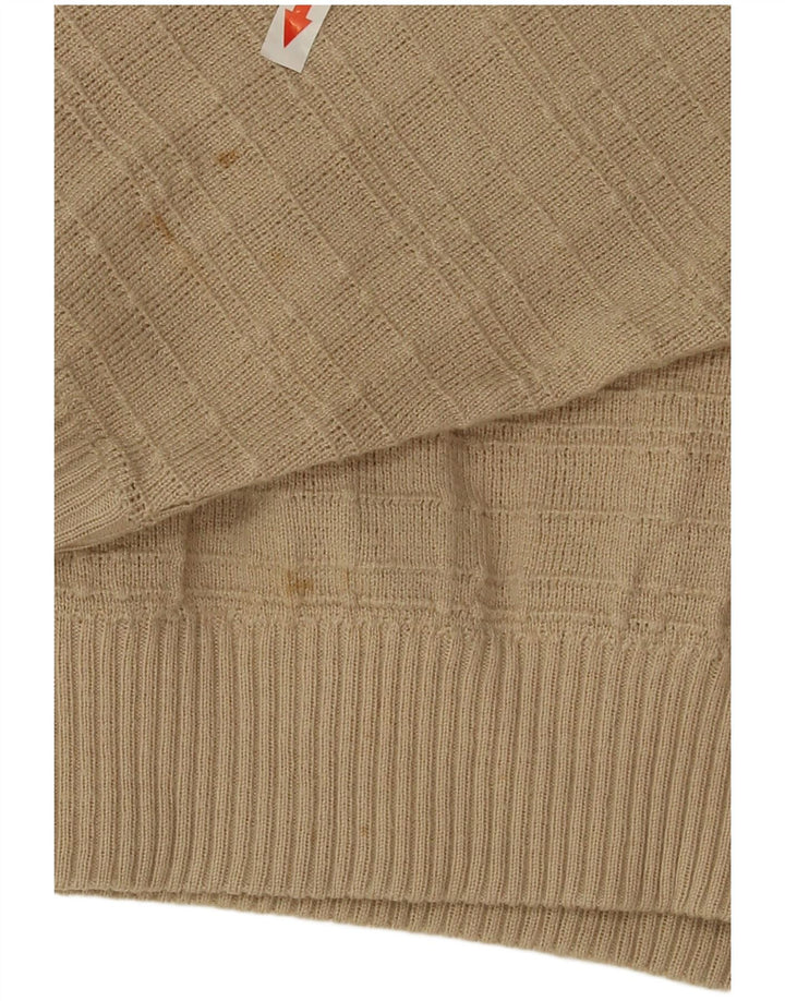 Marks & Spencer Pull col V pour homme Petit Acrylique Beige