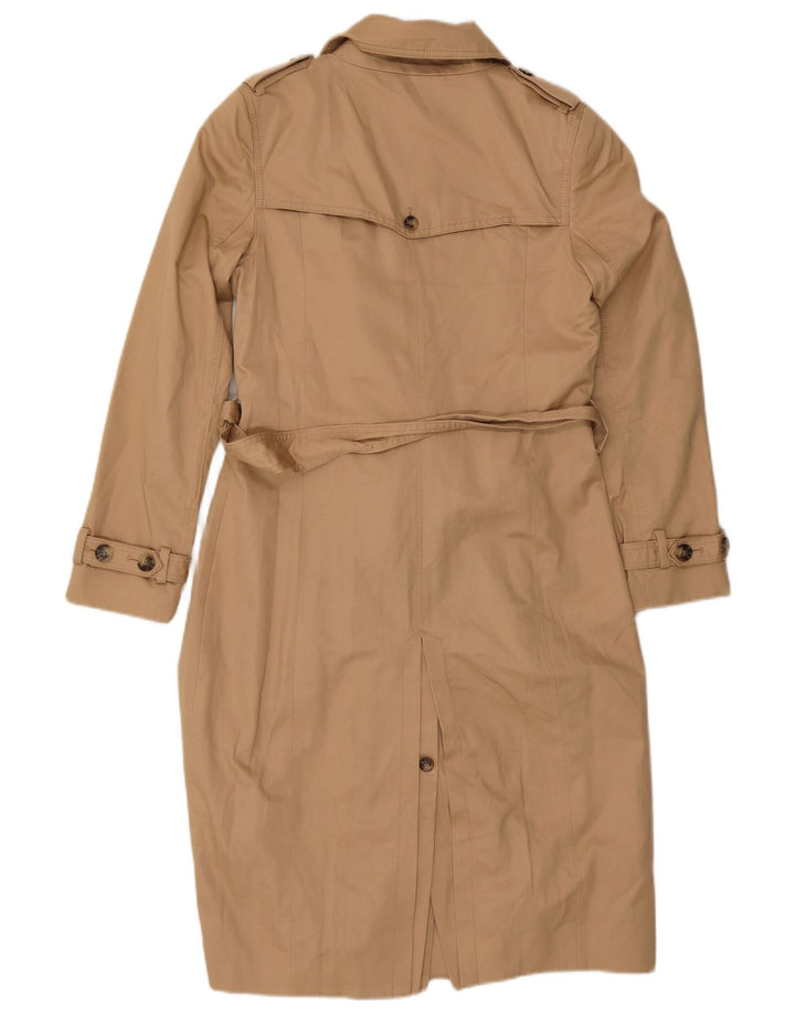 Marks & Spencer Trench-coat à double boutonnage pour femme UK 8 Petit coton beige