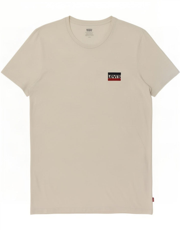 Levi's T-Shirt Homme Blanc Large Coton
