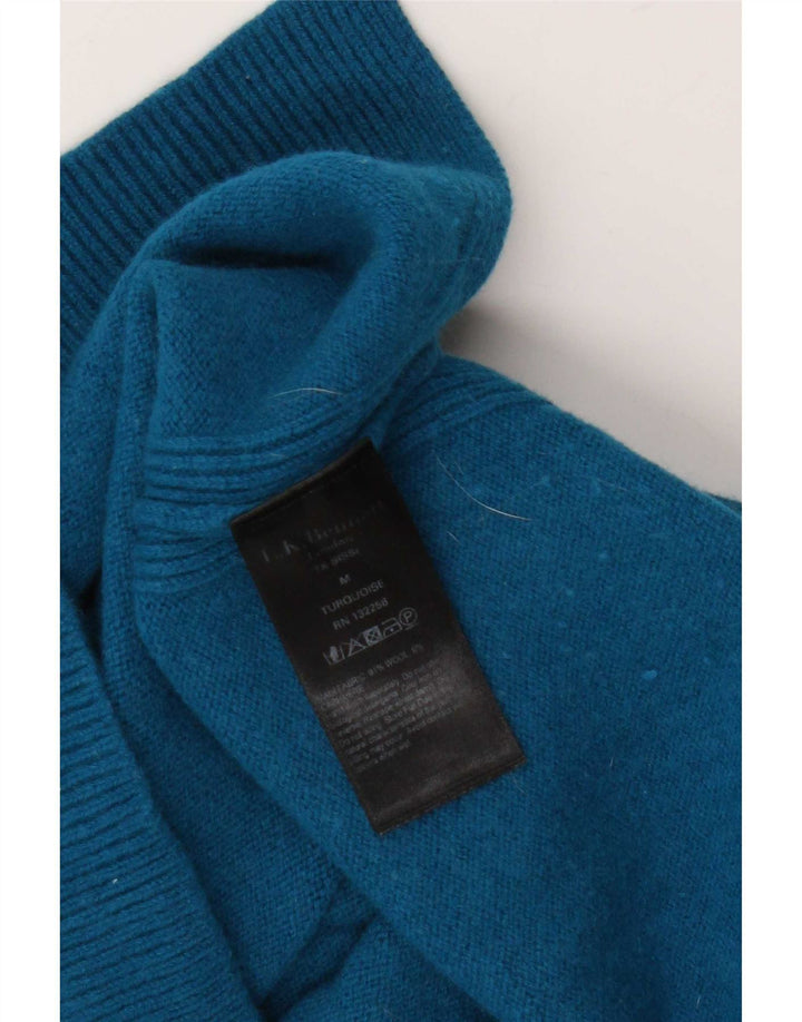 L.K. Bennett Pull col roulé pour femme UK 14 Bleu moyen Laine