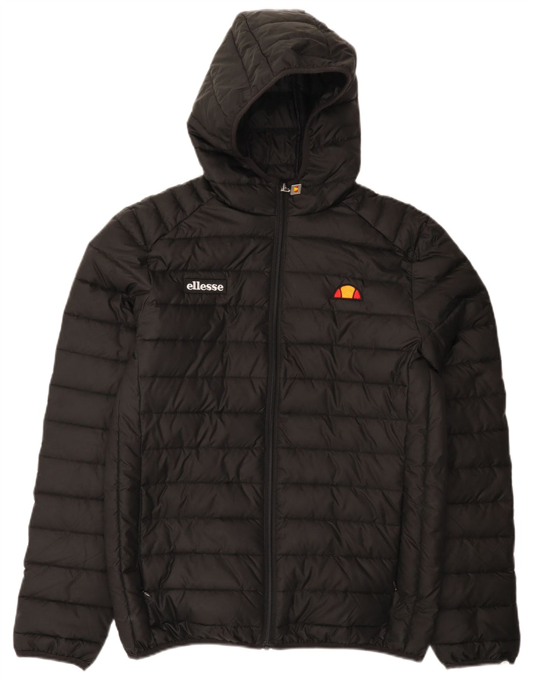 Ellesse Veste matelassée à capuche pour homme UK 38 Medium Noir Polyester