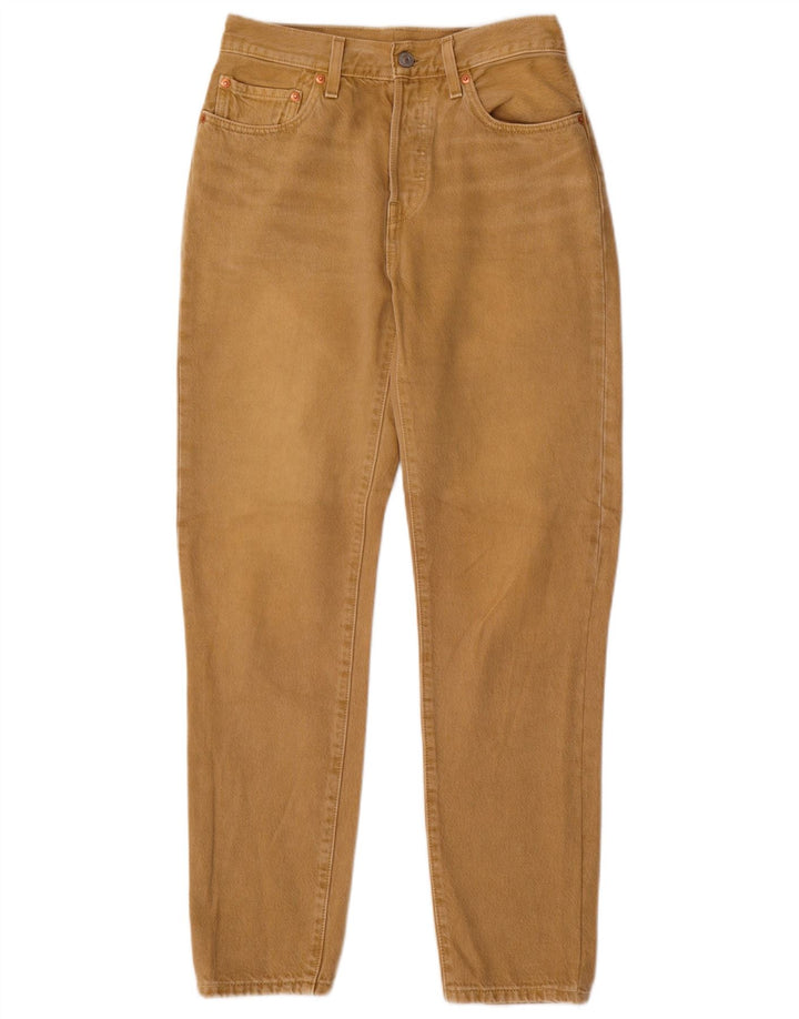 LEVI'S Pantalon décontracté taille haute 501 pour femme W27 L30 Marron Coton