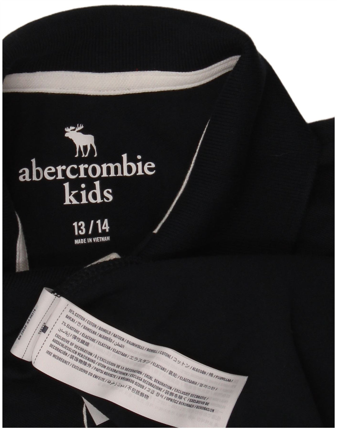 ABERCROMBIE & FITCH Polo Garçon 13-14 ans Bleu Marine Coton