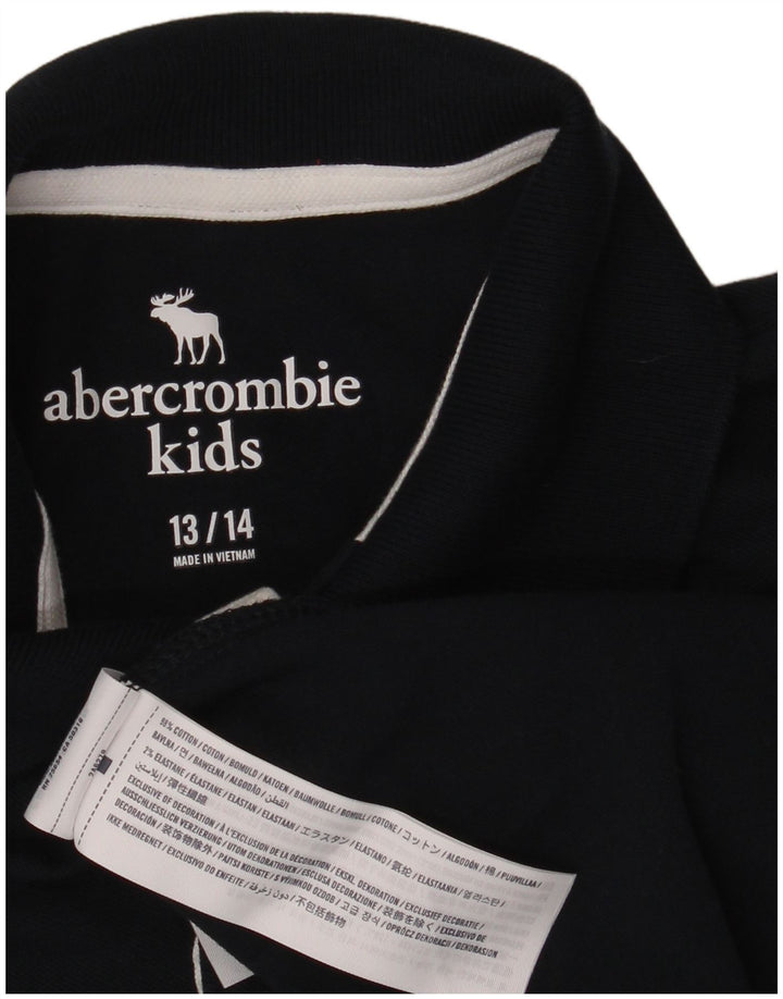 ABERCROMBIE & FITCH Polo Garçon 13-14 ans Bleu Marine Coton