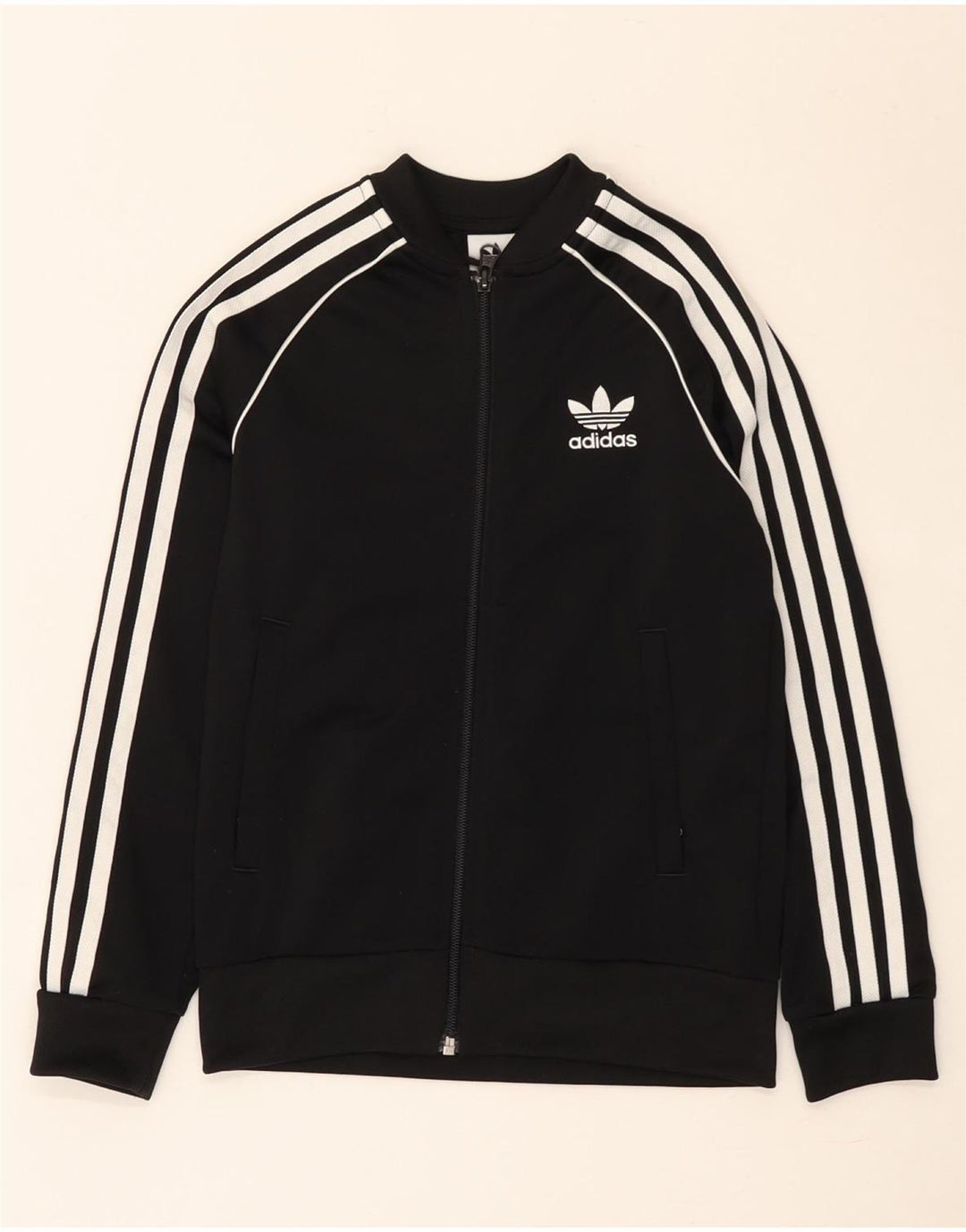 Veste de survêtement Adidas Garçon 8-9 ans Noir Polyester