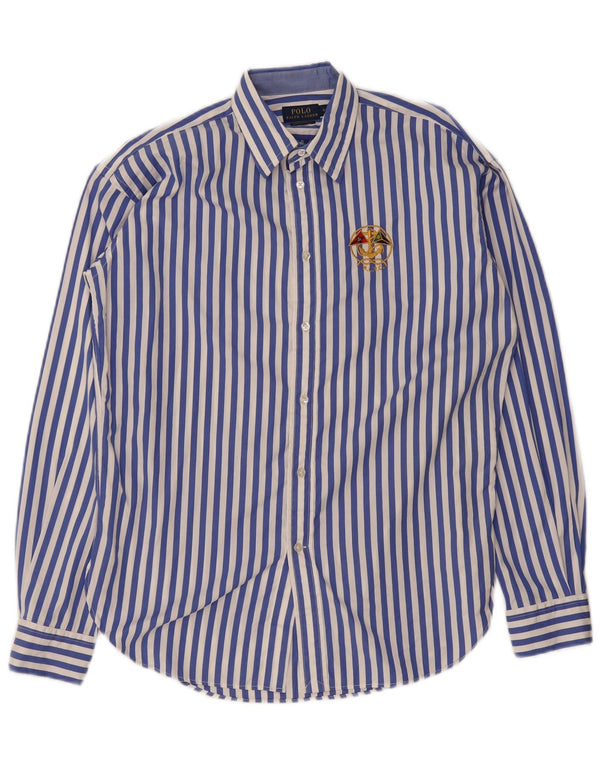 Polo Ralph Lauren Surchemise Femme US 0 XS Bleu Rayé Coton