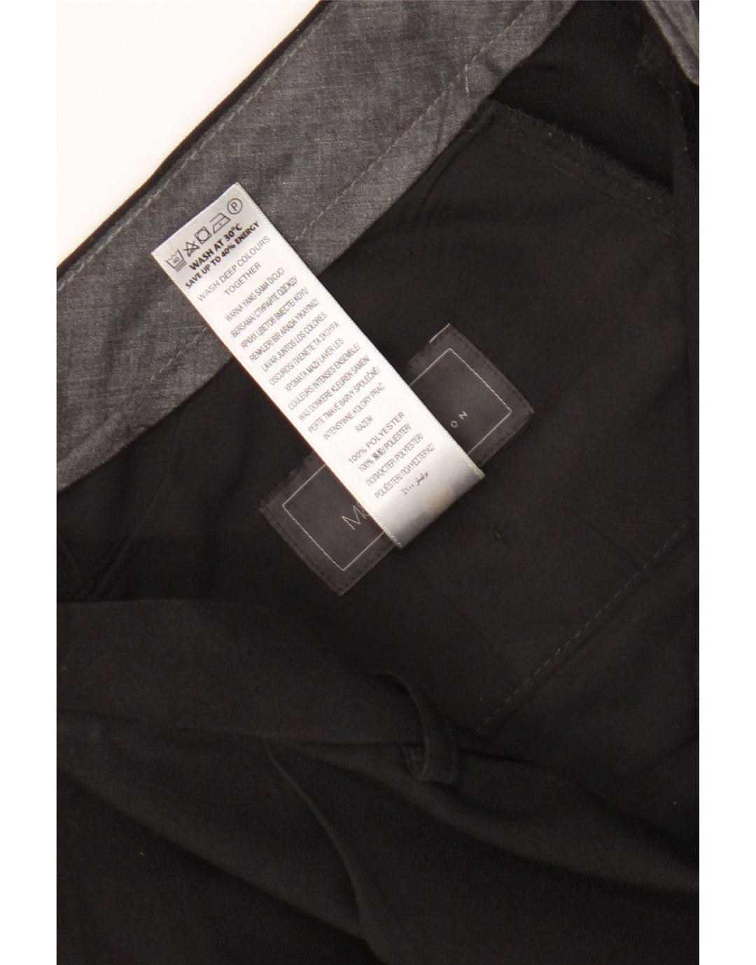 Marks & Spencer Pantalon de costume pour homme W36 L31 Noir Polyester