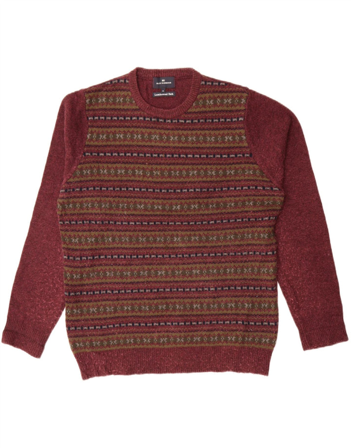 Marks & Spencer Pull Blue Harbor Crew Neck Homme Bordeaux Moyen