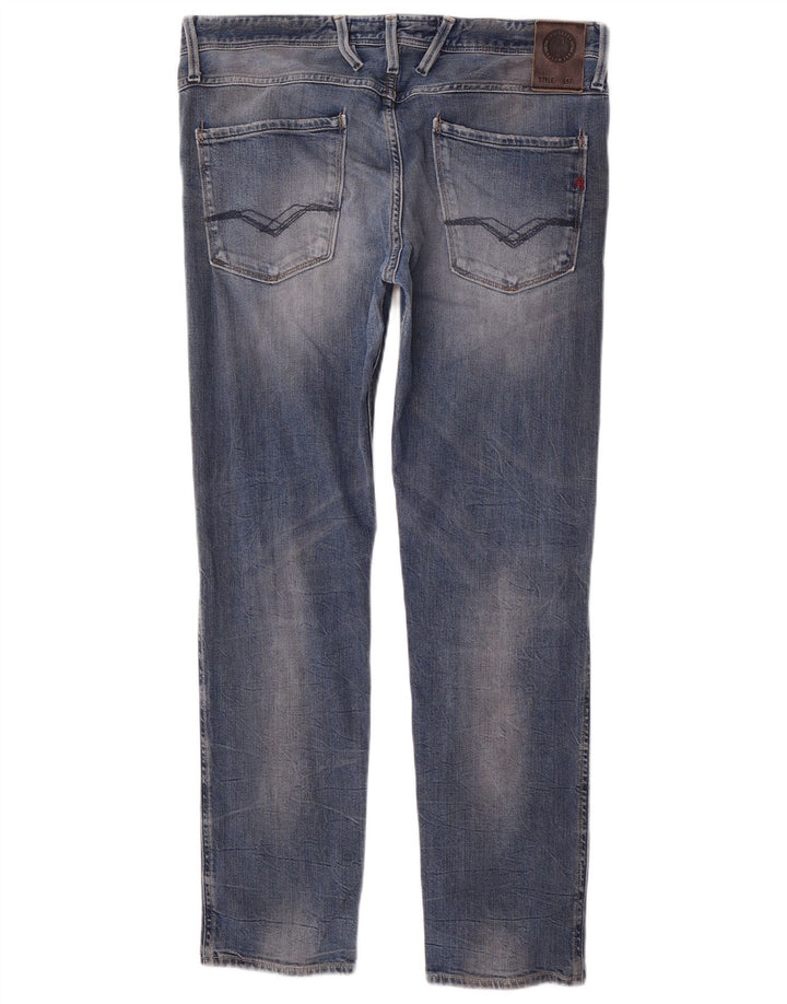 Replay Jean Slim Femme W33 L29 Bleu