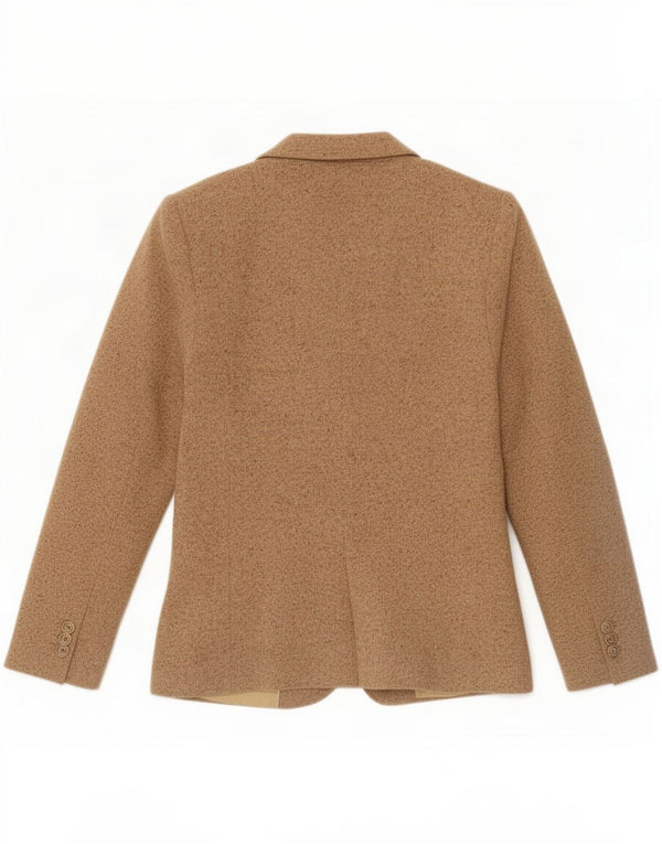 Massimo Dutti Veste Blazer 2 Boutons Femme EU 40 Laine Mouchetée Beige Moyen