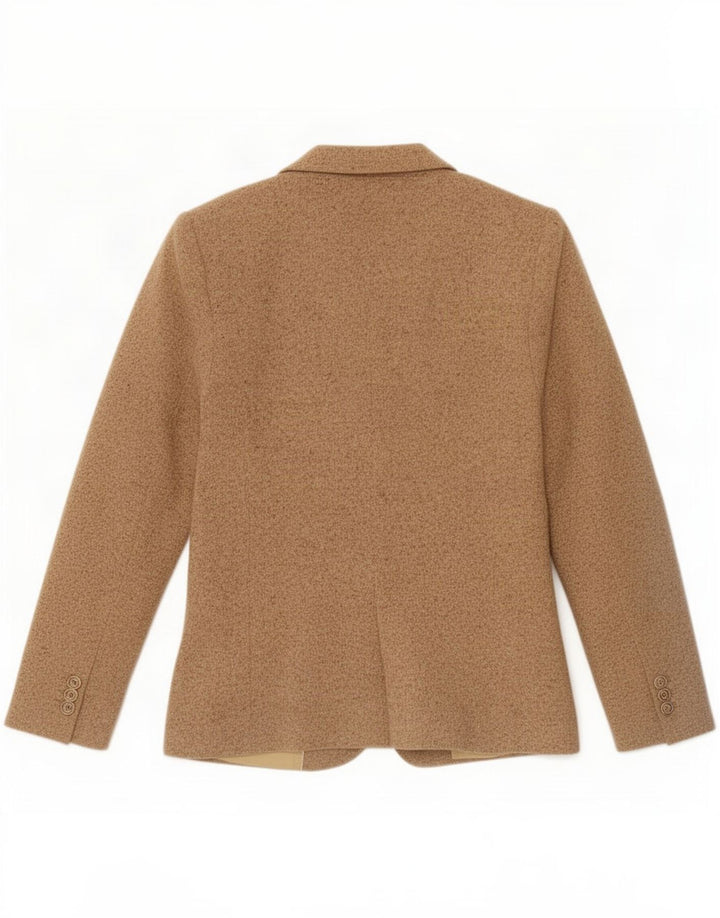 Massimo Dutti Veste Blazer 2 Boutons Femme EU 40 Laine Mouchetée Beige Moyen