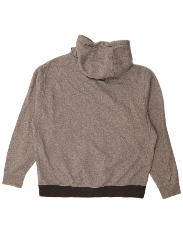 Nike Pull à capuche zippé pour homme en coton color block Gris Taille L