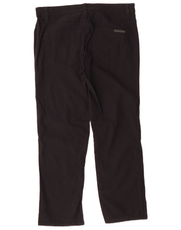 Calvin Klein Jeans Pantalon décontracté pour femme US 6 Small W32 L26 Noir Classique