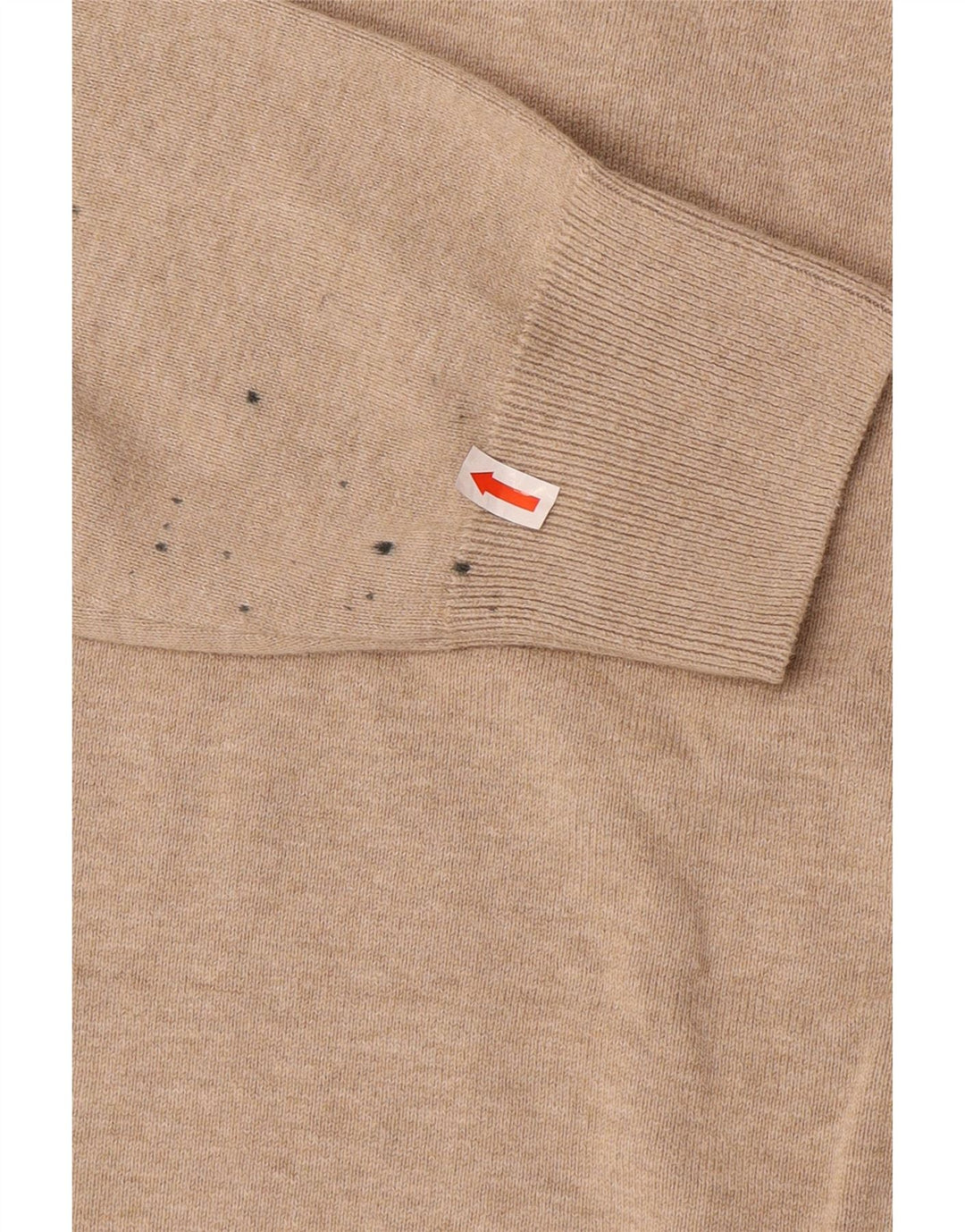 Marks & Spencer Pull col rond homme en coton beige moyen