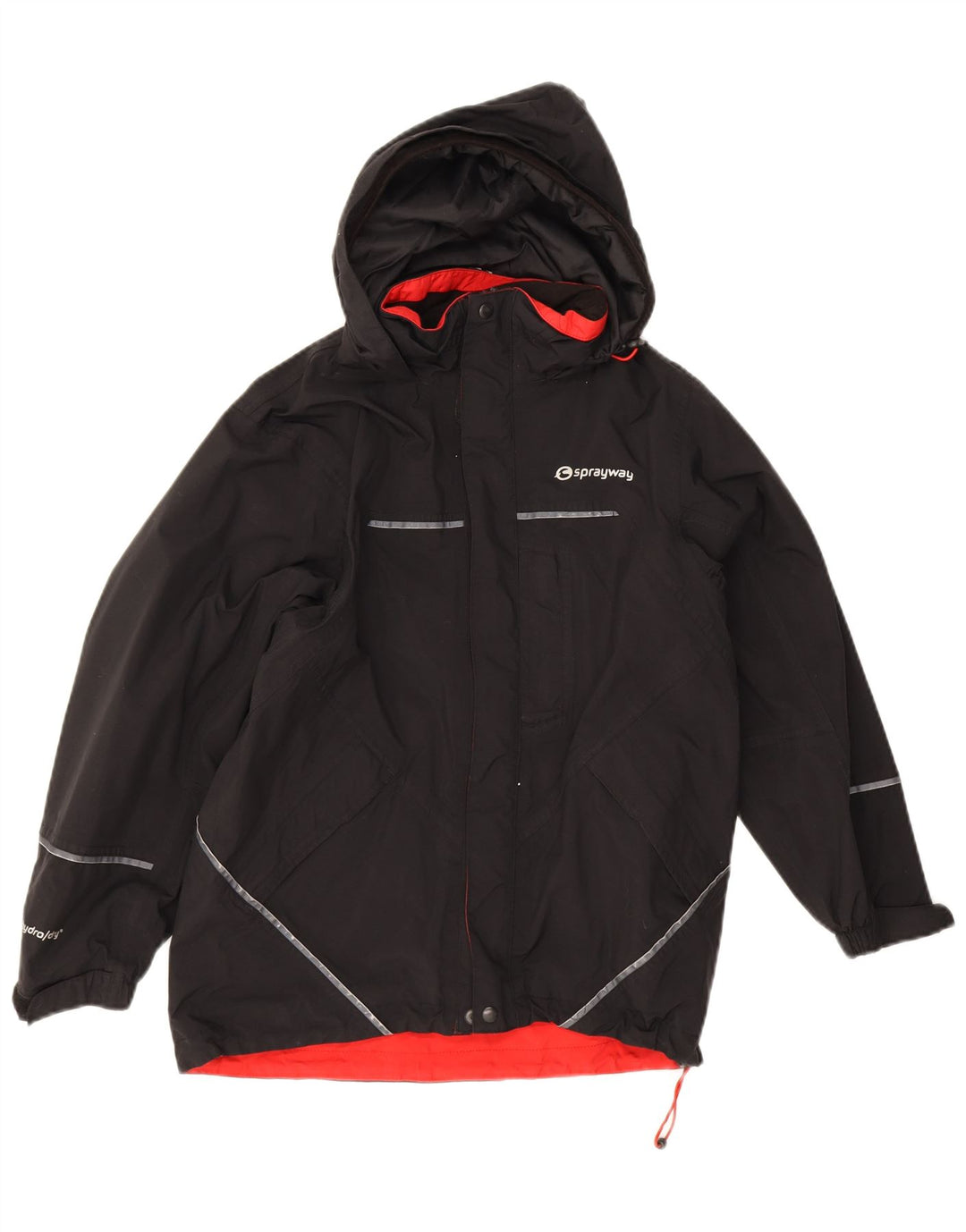 Sprayway Veste coupe-vent à capuche fille 10-11 ans Noir Polyester