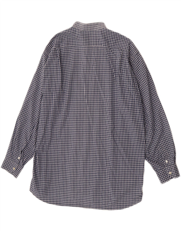 Lacoste Chemise Homme Taille 41 Grand Vichy Bleu Marine