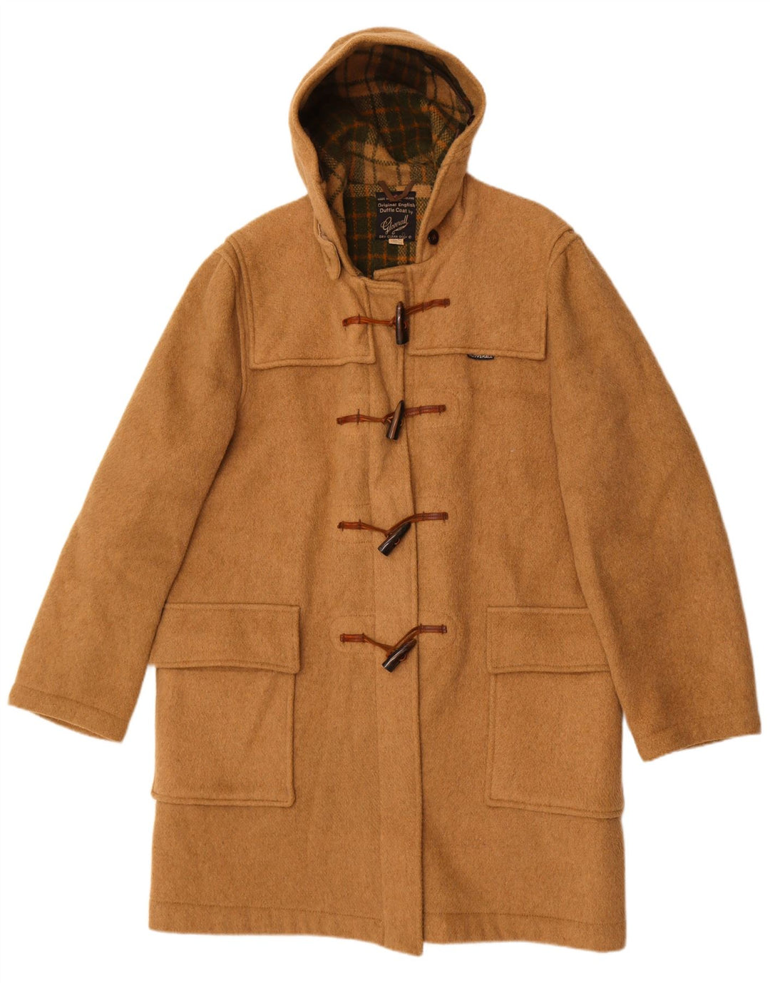 Gloverall Duffle Coat à capuche pour femme UK 42 XL Laine Beige